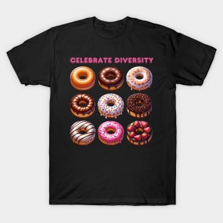 Celebrate diversity with donuts T-Shirt